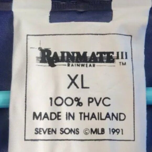 Vtg 1991 Chicago Cubs Jacket Mens XL Blue White MLB Baseball Rain Windbreaker - Picture 7 of 8